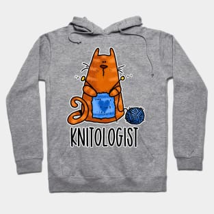 Knitologist (Ginger Kitty) Hoodie